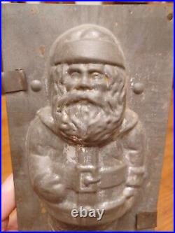 1 Antique Tin Santa Belsnickel Christmas Chocolate Mold