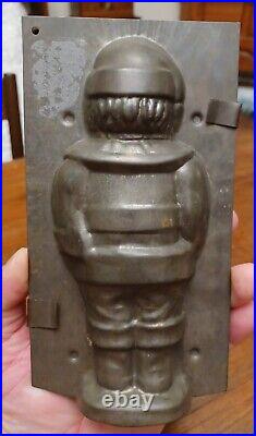 1 Antique Tin Santa Belsnickel Christmas Chocolate Mold