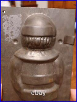 1 Antique Tin Santa Belsnickel Christmas Chocolate Mold