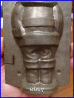 1 Antique Tin Santa Belsnickel Christmas Chocolate Mold