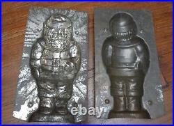 1 Antique Tin Santa Belsnickel Christmas Chocolate Mold