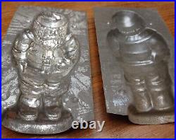 1 Antique Tin Santa Belsnickel Christmas Chocolate Mold