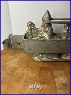 15.25 Antique Father Christmas St. Nick Santa Commercial Chocolate Mold 4 Molds