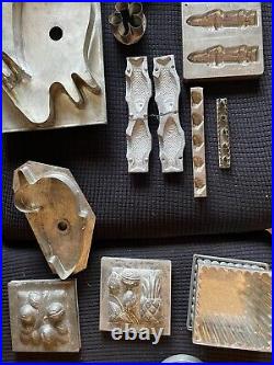 15 Pieces antique molds and cookie cutters vintage