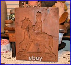 1800's Speculaas Wood Baking Board Cake Press Mold KH WENNINK TE WESTENDORP