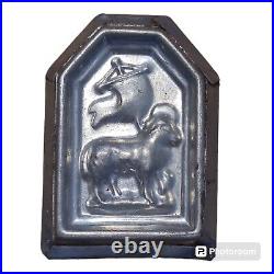 1900's Heris Lamb Chocolate Mold- German