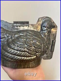 1930's Antique Metal Nesting Chicken Chocolate Mold -Confectionary Collectible