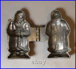 2 Antique Eppelsheimer German Christmas Chocolate Molds (Santa Claus & Angel)