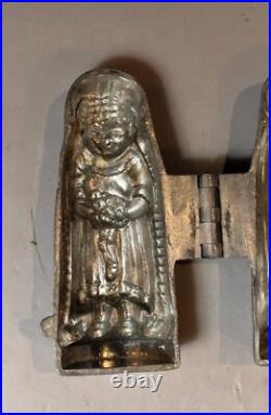 2 Antique Eppelsheimer German Christmas Chocolate Molds (Santa Claus & Angel)