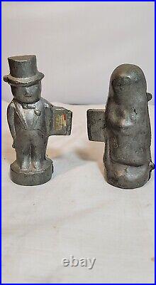 2 Antique Icecream Molds Both Marked Bride & Groom All Offers Considered