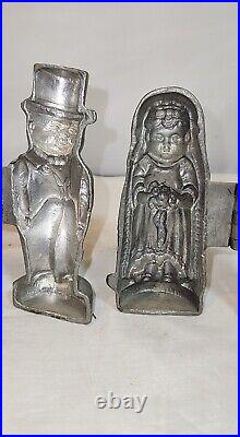 2 Antique Icecream Molds Both Marked Bride & Groom All Offers Considered