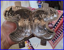 20th C. Stunning Antique Letang Fils 940 French 2-Part Hen Chocolate Mold 4.1 oz
