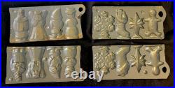 4 Vintage 1990s John Wright Cast Iron Molds Christmas Holidays Gnome Bears Lot 4 Vintage 1990s John Wright Cast Iron Molds Christmas Holidays Gnome Bears Lot