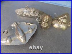 5 Chocolate Mold Old Schokoladenform Molds Vintage Antique Moule A Chocolat