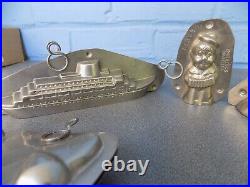 5 Chocolate Mold Old Schokoladenform Molds Vintage Antique Moule A Chocolat