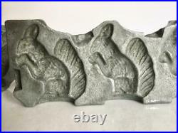 7 Antique T Mills #155 Squirrel Clear Hard Toy Candy Mold Chocolate