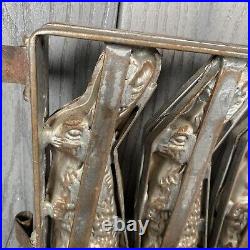 7 Inch Double Sided Large Easter Bunny Mold Double Very Heavy Clamps Hinge