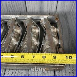 7 Inch Double Sided Large Easter Bunny Mold Double Very Heavy Clamps Hinge