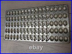 85 Vtg Easter ChickEgg`Hen on Nest-Rabbit Miniature Metal Tin Tray Candy Molds