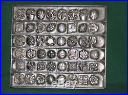 ANTIQUE ANTON REICHE DRESDEN GERMANY 48 SECTION CHOCOLATE MOLD #8 12 33 60St