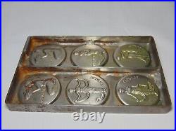 ANTIQUE ANTON REICHE TJOKLAT DANCERS CHOCOLATE MOLD FAMOUS DUTCH CHOCOLATE Rare
