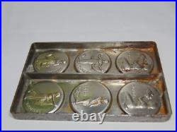 ANTIQUE ANTON REICHE TJOKLAT DANCERS CHOCOLATE MOLD FAMOUS DUTCH CHOCOLATE Rare