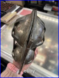 ANTIQUE CHOCOLATE Dual Giant EASTER EGG Hinged MOLD Metal