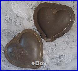 ANTIQUE CHOCOLATE MOLD MOULD SIGNED AND NUMBERED Large Heart shaped