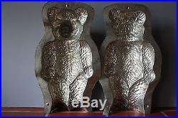 Antique Metal Chocolate Mold 11 Tall Anton Reiche Standing Teddy Bear 1937