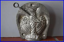 Antique Metal Chocolate Mold Extremely Rare American Eagle