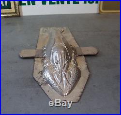 ANTIQUE METAL CHOCOLATE MOLD MOULD NUMBERED Large lobster 10.63 in