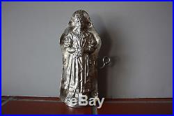 Antique Metal Chocolate Mold Victorian Lady
