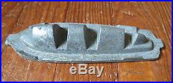 ANTIQUE ROW BOAT SHIP CLEAR TOY CANDY or CHOCOLATE 3 PIECE MOLD