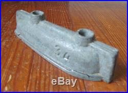 ANTIQUE ROW BOAT SHIP CLEAR TOY CANDY or CHOCOLATE 3 PIECE MOLD