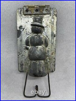 ANTIQUE VINTAGE CHRISTMAS Snowman CHOCOLATE MOLD. Ice Cream Candy