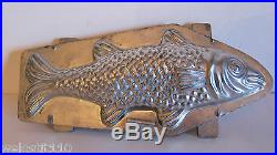 ANTIQUE VINTAGE FISH CHOCOLATE MOLD. MADE BY LETANG PARIS, FRANCE 9 long