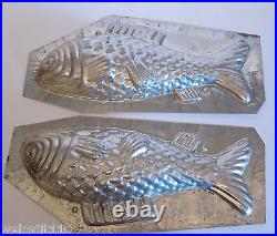 ANTIQUE VINTAGE FISH CHOCOLATE MOLD. MADE BY MATFER PARIS, FRANCE 12 long