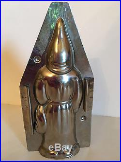 ANTIQUE VINTAGE SANTA WITH BAG & SWITCH CHOCOLATE MOLD. Hornlein. GERMANY