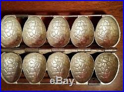 ANTON REICHE Antique Chocolate Easter Eggs Hinged Mold. Dresden Germany. 5578
