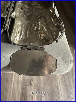 Amazing large 11 1/2 x 5 antique chocolate Easter bunny mold