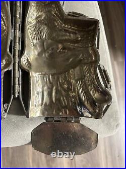 Amazing large 11 1/2 x 5 antique chocolate Easter bunny mold