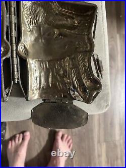 Amazing large 11 1/2 x 5 antique chocolate Easter bunny mold