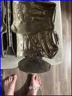 Amazing large 11 1/2 x 5 antique chocolate Easter bunny mold