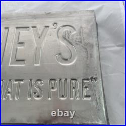 Antique 100+ Yr Old Hershey's 5lb Chocolate Mold Pan The Chocolate That is Pure