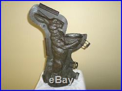 Antique 14 Easter Rabbit With Basket Made In Germany Chocolate Mold V