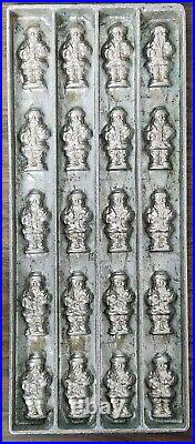 Antique 15x6 American Chocolate Mould Co Santa Claus Candy Mold Tray