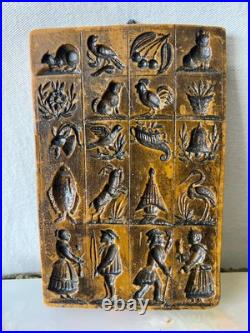 Antique 1850's GermanHand Carved Marzipan Wax Cookie Mold With 20 Pictures Antique 1850's GermanHand Carved Marzipan Wax Cookie Mold With 20 Pictures