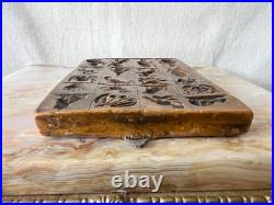Antique 1850's GermanHand Carved Marzipan Wax Cookie Mold With 20 Pictures Antique 1850's GermanHand Carved Marzipan Wax Cookie Mold With 20 Pictures