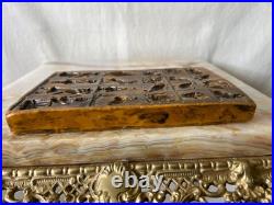 Antique 1850's GermanHand Carved Marzipan Wax Cookie Mold With 20 Pictures Antique 1850's GermanHand Carved Marzipan Wax Cookie Mold With 20 Pictures
