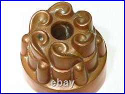 Antique 19th C Copper Jelly Cake Mould Mold Jones Bros Downs St W London England